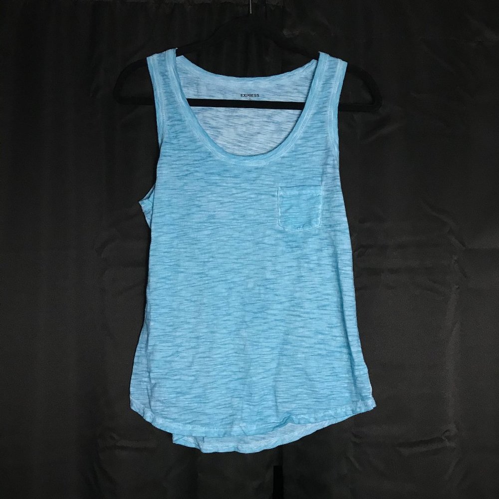Heather Blue Racerback Tank Top